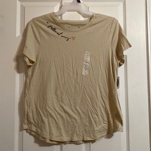 NWT. Old navy “I followed my heart, it led me to the weekend” tee. Size Large.